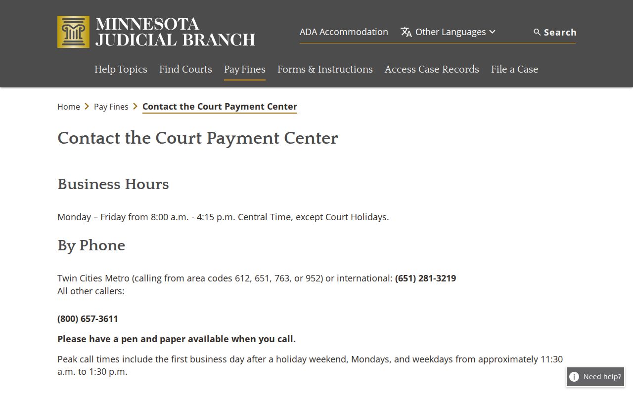 Benton County court calendar inquiry and hearing date contact information