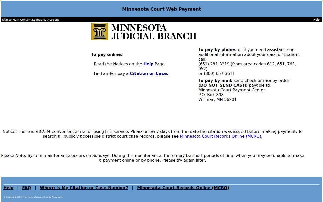 Benton County traffic court calendar and citation lookup route