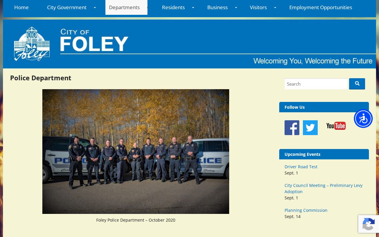 Foley court docket research image of the Foley Police enforcement source