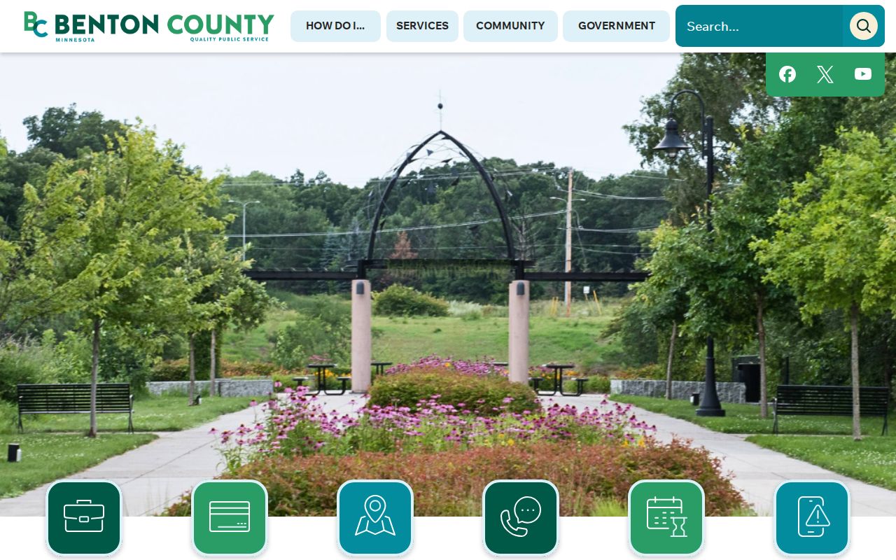 Benton County court docket government access source